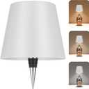 2025 New Wine Bottle Lamp,LED Cordless Cork Lights Rechargeable via USB-C for Liquor Bottles,3 Color Small Dimmable Touch Decorative Lamp for Home Bar Decor,Office&Bar,Restaurant(White)