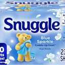 Snuggle Fabric Softener Dryer Sheets, Blue Sparkle CuddleUp Fresh, 230 Ct, LongLasting Fresh & Clean Scent, Softens Fabric, Reduces Static, Fights Wrinkles, Helps Repel Lint & Pet Hair, HE Safe
