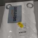 NICETOWN White Window Curtain Panels - 50% Light Blocking Curtains for Bedroom & Dining Room Window (Set of 2, 42 inches x 63 inches)