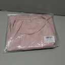 Susclude Womens Wide Leg Lounge Pants Linen Blend Barrel Baggy Comfy Elastic Waist Casual Pant Lightweight Loose Trendy Trousers Pink