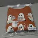 UNIQUEONE Halloween Sweatshirts for Women Ghost Reading Books Sweater Cute Spooky Bookish Shirt Fall Pullover Tops (Brown, XXL)