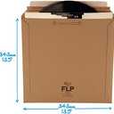 100 12" LP vinyl record STRONG corrugated cardboard mailers envelopes peel seal Lil FLP, One Size