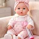 12" Girl Baby Doll Playset With Accessories And Clothes In Gift Box For Little Girls,12 Inch Small Realistic Baby Dolls Pacifier Bottle Pretend Baby Care Toy Set For Child Toddler 3+ Gift Collection