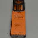 Rhytsing Black Glitter 11" Flameless Taper Candles with Timer Function, Battery Operated Candles for Halloween - Set of 8