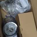 Geedel Rotary Cheese Grater, Kitchen Mandoline Vegetable Slicer with 3 Interchangeable Blades, Easy to Clean Rotary Grater Slicer for Fruit, Vegetables, Nuts (White)