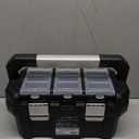 Anyyion 13 inch Small Tool Box with Removable Tray, Truly Strong and Durable For Hobby or Craft Storage Toolbox, (Internal Size:12.9"Lx6.1"Wx5.9"H)