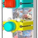 Montessori Toys for 2 3 4 5 Years Old, Farm Egg Drop Toy for Kids with 5 Activity Centers, Educational Activities Sensory Travel Toys for Toddlers Christmas Birthday Gifts for Boys Girls