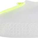 Women Men Rubber Shoes Cover Zippers Unisex Reusable Waterproof Shoes Covers White Non Slip Silicone Rain Covers Shoes (X-Large)