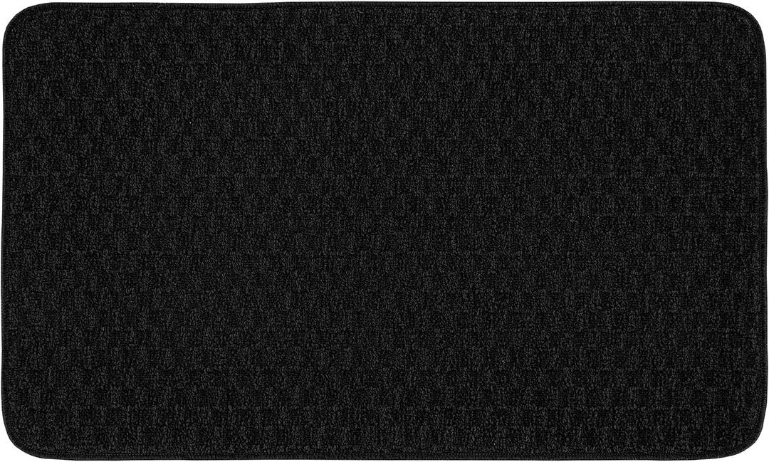 Garland Rug Town Square Area Rug, 24-Inch by 40-Inch, Black