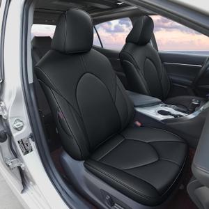AOMSAZTO Custom Fit Car Seat Cover for Toyota Camry (SE,LE,SE Nightshade) 2018 2019 2020 2021 2022 2023 2024 Full Set Faux Leather Car Seat Covers Black AOMSAZTO Custom Fit Car Seat Cover for Toyota Camry (SE,LE,SE Nightshade) 2018 2019 2020 2021 2022 2023 2024 Full Set Faux Leather Car Seat Covers Black