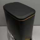 KSSKSS Small Bathroom Trash Can with Lid Soft Close, Step Pedal, 6L / 1.6 Gal Stainless Steel Garbage Bin with Removable Inner Bucket, Slim Wastebasket for Narrow Spaces (Black)