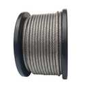 LOZOME 100 Feet 1/16 inch (1.5 mm) Cable Wire Rope 304 Stainless Steel 7x7 Standard with 100pcs Aluminum Crimping Loop for Outdoor, Garden, Kitchen, Home, Art, Craft