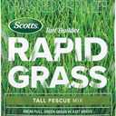 Scotts Turf Builder Rapid Grass Tall Fescue Mix - Combination Grass Seed and Fertilizer for Lawns, Lawn Seed That Grows in Just Weeks, 5.6 lbs.