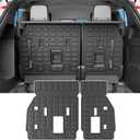 powoq Backrest Mat Compatible with 2021-2026 Toyota Sienna 3rd Row Back Seat Protector TPE Cargo Liner Cargo Mat Replacement for 2021 2022 2023 2024 2025 2026 Toyota Sienna Accessories(Backrest Mat)
