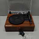 Vinyl Record Player Wireless Turntable with Built-in Speakers and USB Belt-Driven Vintage Phonograph Record Player 3 Speed for Entertainment and Home Decoration (Brown)