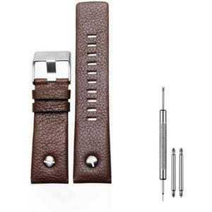 24mm/26mm/28mm Spring Bar Leather Replacement Straps Compatible with Diesel Leather Watch Band Strap