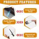 Strong Magnetic Vent Covers 10 Piece - PVC Magnetic Material, Easy to Cut 5.5inch. x 12inch. Flexible Vent Covers for Residential HVAC, Ceiling Floor and RV