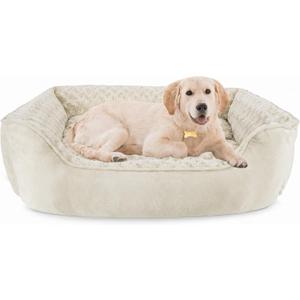 JOEJOY Rectangle Dog Bed for Large Medium Small Dogs - Washable Orthopedic Sofa Bed, Soft Breathable Puppy & Pet Cuddler, Durable Calming Dog Bed with Anti-Slip Bottom, Multiple Sizes
