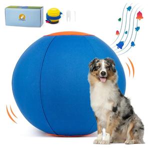 TailWaggers Jingle Herding Ball for Dogs,Durable Cover for Long-Lasting Dog Toys, for Exercise andEntertainment Dogs in Backyard-18in