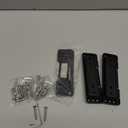 Hidden Door Hinges 2pack Ultra-Thin Hidden Hinges for Secret Door Invisible Hinges Adjustable Silent and Smooth Hidden Door Hinge (3.8x0.96in, Black)