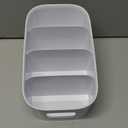 YouCopia ShelfBin Packet Organizer, 4-Tier Stairstep Raised Divided Bin, BPA-Free Storage Caddy for Kitchen Pantry and Cabinet Organization, Tea Bags, Medicine, and More