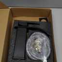 Bathroom Faucet Matte Black Modern Waterfall Bathroom Sink Faucet with Single Handle Suitable for 1 or 3 Holes, Supply Deck Plate and Hose