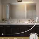 VOLISUN Modern Bathroom Vanity Light 48 inch, Rotatable, 30W Dimmable 5CCT Led Bathroom Light Fixture Over Mirror, Black Gold Bar Vanity Light for Bathroom Mirror Cabinets-ETL Certificated