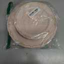 U-QE 50PCS Mauve Pink Plastic Plates - Plastic Party Plates Disposable Heavy Duty - Pink Disposable Plates for Party Including 25PCS 10'' Dinner & 25PCS 7.5'' Dessert