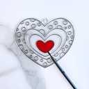 Winlyn 27 Sets Heart Suncatchers Ornaments Decoration DIY Window Paint Art Stickers Craft Kit Heart Sun Catchers for Kids Mother's Day Gift Valentine's Day Classroom Art Project Party Favors