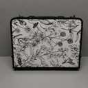 Toile de Jouy-Inspired Camping Table, Vintage French Floral Pattern Folding Table, Adjustable Height, Lightweight & Portable Outdoor Picnic Table with Carry Handle for Patio, Living Room, Travel