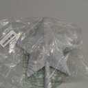 Aneco Silver Glitter Mini Christmas Tree Topper Shatter-Proof 10 Inch Large Christmas Tree Decoration Treetop for Holiday Ornament or Home Decor