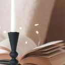 Candle Holder Black Candlestick Holders,Taper Candle Holders, Candle Sticks Holder Decor for Home,Small Modern Wood Candle Stick Candle Holder for Candlesticks 7.5"/6" H