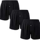 BAMBOO COOL Men's Boxers Short Classic Fit Soft Casual Underwear Loose Breathable Boxer Shorts for Men, Size XL