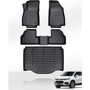 Floor Mats for Chevy Trax 2014-2023 & for Buick Encore 2013-2023 (Not GX) Front 2nd Seat Automotive Cargo Liner 4 Pcs 2014 2015 2016-2021 2022 for Chevrolet & for Buick Encore All Weather Accessories