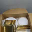 N9R 600PCS Disposable Plastic Plates, Gold Plastic Dinnerware Set Includes 100 Dinner Plates, Dessert Plate, Cups, Spoons, Forks, Knives for 100 Guests, Perfect for Party, Wedding, Birthday