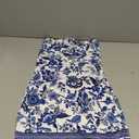 OYOANGLE Women's Strapless Bodycon Short Dress Floral Print Beach Vacation Boho Summer Dresses (Blue, S)