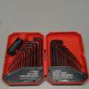 35-Piece Allen Wrench Sets Metric and Standard Hex Key Set, Allen Key Set, MM(0.7mm-10mm) SAE(0.028"-3/8), Chrome Vanadium Steel