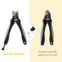 LED Dog Nail Clippers with Light, Trimmers with Protective Guard, Quick Sensor, Safety Lock and Nail File - Suitable for Large and Small Dogs & Cats (Grey, LED)