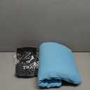 Travel Pillow Memory Foam Pillows, Camping Pillow-Compressible Medium Firm, Breathable Cover, Ideal Backpacking Hiking, Bed Pillows, Airplane and Car (Light Blue, M) (M-17.7*11.8in)