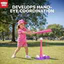 TOY Life T Ball Set for Kids 3-5 5-8, Toddler Baseball Set for Girls, T Ball Stand Sets with Baseball Glove, Tball Bating Tee Outdoor Indoor Toys for Toddler Girls