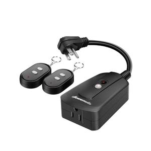 DEWENWILS Remote Control Outlet with 2 Wireless Remotes for Christmas Light, Weatherproof Remote Light Switch, 15 amp Heavy Duty Remote Controlled Light Switch, 100 FT, No Interference, UL Listed