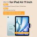 SPARIN Paper Glass Screen Protector for iPad Air 11 Inch M4 2026 & M3 2025 & M2 2024 (8th/7th/6th Generation), 2 Pack Matte with Easy Installation Tray, Write Like on Paper, Apple Pencil Support