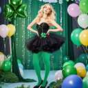 baotongle 2 Pairs Women's Nylon Solid Tights Tights for Women Women's Stocking Hosiery St. Patrick's Day Knee High Socks Long Green (Green)