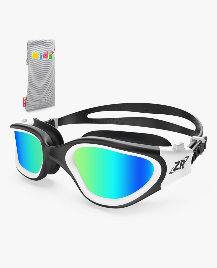 ZIONOR Kids Swim Goggles, G1 MINI UV Protection Anti-Fog Polarized Swimming Goggles for Age 6-14
