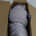 DONAMA Cervical Pillow for Neck and Shoulder,Contour Memory Foam Pillow,Ergonomic Neck Support Pillow for Side Back Stomach Sleepers with Pillowcase (Queen Size 24.8"Lx14.96"Wx5.51"H, Light Grey)