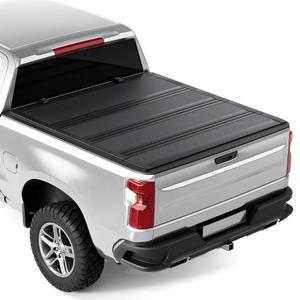 Tono King Quad-Fold Truck Bed Covers Fits 2007-2026 Chevy Silverado/Sierra | Low Profile Aluminum,waterproof/theft-proof/Cold- and heat-resistant,5' 8" Bed (69.6") NO CarbonPro Bed