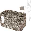 ZTUJO Purse Organizer, Felt Bag Organizer Purse Organizer Insert For Speedy, Neverfull, Graceful, Neverfull,Tote, Handbag,Shaper (X-Large, Leopard)