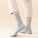 Crew Socks for Women & Man Casual Breathable LightWeight Athletic Calf Socks for running Size 5-13 (Large-X-Large)