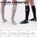 Compression Socks for Women and Men,Knee High 15-20mmHg Graduated Support(3 Pairs) Best for Nurses,Pregnant,Travel