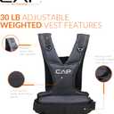 CAP Barbell Women's Weighted Vest, 30 Pound, Black